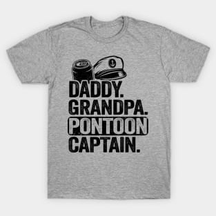 Daddy Grandpa Pontoon Captain Funny Pontoon T-Shirt